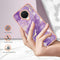 For Nokia G20 / G10 Electroplating Marble Pattern Dual-side IMD TPU Phone Case(Purple 002)