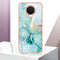 For Nokia G20 / G10 Electroplating Marble Pattern Dual-side IMD TPU Phone Case(Green 003)