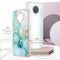 For Nokia G20 / G10 Electroplating Marble Pattern Dual-side IMD TPU Phone Case(Green 003)