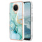For Nokia G20 / G10 Electroplating Marble Pattern Dual-side IMD TPU Phone Case(Green 003)
