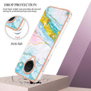 For Nokia G20 / G10 Electroplating Marble Pattern Dual-side IMD TPU Phone Case(Green 004)
