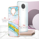For Nokia G20 / G10 Electroplating Marble Pattern Dual-side IMD TPU Phone Case(Green 004)