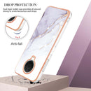 For Nokia G20 / G10 Electroplating Marble Pattern Dual-side IMD TPU Phone Case(White 006)