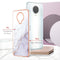 For Nokia G20 / G10 Electroplating Marble Pattern Dual-side IMD TPU Phone Case(White 006)
