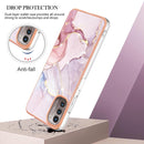 For Nokia G21 / G11 Electroplating Marble Pattern Dual-side IMD TPU Phone Case(Rose Gold 005)