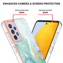 For Samsung Galaxy A23 4G / 5G Electroplating Marble Pattern Dual-side IMD TPU Phone Case(Green 003)