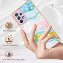 For Samsung Galaxy A23 4G / 5G Electroplating Marble Pattern Dual-side IMD TPU Phone Case(Green 004)