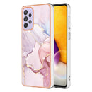 For Samsung Galaxy A23 4G / 5G Electroplating Marble Pattern Dual-side IMD TPU Phone Case(Rose Gold 005)