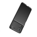 For Xiaomi Poco X4 Pro 5G Precise Hole Carbon Fiber Texture Shockproof TPU Phone Case(Black)
