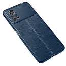 For Xiaomi Poco X4 Pro 5G Precise Hole Litchi Texture TPU Shockproof Phone Case(Blue)