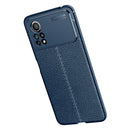 For Xiaomi Poco X4 Pro 5G Precise Hole Litchi Texture TPU Shockproof Phone Case(Blue)