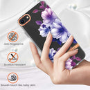 Flowers and Plants Series IMD TPU Phone Case For iPhone SE 2022 / SE 2020 / 8 / 7(Purple Begonia)