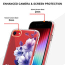 Flowers and Plants Series IMD TPU Phone Case For iPhone SE 2022 / SE 2020 / 8 / 7(Purple Begonia)