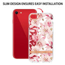 Flowers and Plants Series IMD TPU Phone Case For iPhone SE 2022 / SE 2020 / 8 / 7(Pink Gardenia)