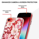 Flowers and Plants Series IMD TPU Phone Case For iPhone SE 2022 / SE 2020 / 8 / 7(Pink Gardenia)