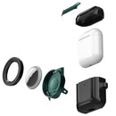 For AirPods 1/2 Wireless Earphone Protective Case with AirTag Case(Blue)