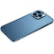 Metal Frame Frosted Case For iPhone 12 Pro Max(Blue)