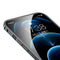 Metal Frame Frosted Case For iPhone 12 Pro Max(Blue)
