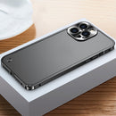 Metal Frame Frosted Case For iPhone 13 Pro Max(Black)