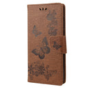 For Nokia G21 Butterfly Embossed Horizontal Flip Leather Phone Case(Brown)