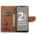 For Nokia G21 Butterfly Embossed Horizontal Flip Leather Phone Case(Brown)