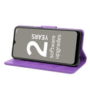 For Nokia G21 Butterfly Embossed Horizontal Flip Leather Phone Case(Purple)