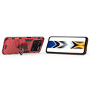 For Xiaomi Poco M4 Pro 4G Shockproof PC + TPU Protective Phone Case with Magnetic Ring Holder(Red)