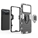 For Xiaomi Poco X4 Pro 5G Shockproof PC + TPU Protective Phone Case with Magnetic Ring Holder(Red)