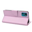 For Motorola Moto G22 Butterfly Flower Pattern Leather Phone Case(Light Purple)