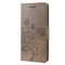 For Motorola Moto G22 Butterfly Flower Pattern Leather Phone Case(Grey)