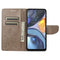 For Motorola Moto G22 Butterfly Flower Pattern Leather Phone Case(Grey)