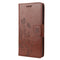For Motorola Moto G22 Butterfly Flower Pattern Leather Phone Case(Brown)