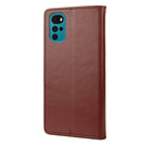 For Motorola Moto G22 Butterfly Flower Pattern Leather Phone Case(Brown)