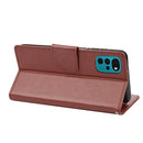 For Motorola Moto G22 Butterfly Flower Pattern Leather Phone Case(Brown)