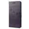 For Motorola Moto G22 Butterfly Flower Pattern Leather Phone Case(Deep Purple)