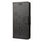 For Motorola Moto G22 Butterfly Flower Pattern Leather Phone Case(Black)