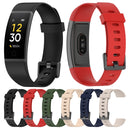 For Realme Band RMA199 Solid Color Silicone Watch Band(Black)