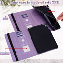 Tree & Deer Pattern Pressed Printing Leather Tablet Case For iPad mini 6 2021(Purple)