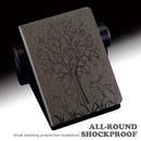 For Xiaomi Pad 5 / 5 Pro Tree & Deer Pattern Pressed Printing Leather Tablet Case with Sleep / Wake-up(Grey)