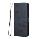For OPPO Reno5 5G&4G / Find X3 Lite Stitching Calf Texture Buckle Leather Phone Case(Blue)