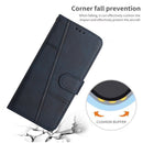 For OPPO Reno5 5G&4G / Find X3 Lite Stitching Calf Texture Buckle Leather Phone Case(Blue)