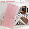 For Motorola Moto G60 Tree & Deer Pattern Pressed Printing Horizontal Flip Leather Phone Case(Pink)