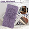 For Motorola Moto G60 Tree & Deer Pattern Pressed Printing Horizontal Flip Leather Phone Case(Purple)