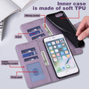 For Motorola Moto G60 Tree & Deer Pattern Pressed Printing Horizontal Flip Leather Phone Case(Purple)