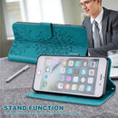 For Motorola Moto G60 Tree & Deer Pattern Pressed Printing Horizontal Flip Leather Phone Case(è“è‰²)