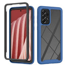 For Samsung Galaxy A73 5G Starry Sky Solid Color Series Shockproof PC + TPU Phone Case(Royal Blue)