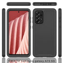 For Samsung Galaxy A73 5G Starry Sky Solid Color Series Shockproof PC + TPU Phone Case(Black)