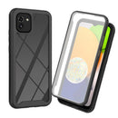 For Samsung Galaxy A03 166mm Starry Sky Solid Color Series PC + TPU Phone Case with PET Film(Black)
