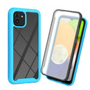 For Samsung Galaxy A03 166mm Starry Sky Solid Color Series PC + TPU Phone Case with PET Film(Sky Blue)