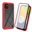 For Samsung Galaxy A03 166mm Starry Sky Solid Color Series PC + TPU Phone Case with PET Film(Red)